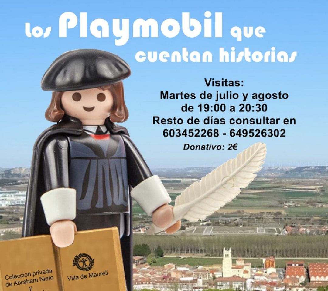 Cartel de la Exposición "Los Playmovil que cuentan historias" de Villamuriel Cartel de la Exposición "Los Playmovil que cuentan historias" de Villamuriel