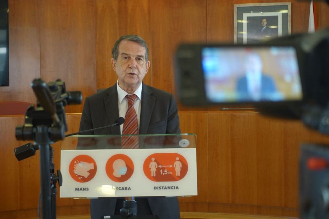Abel Caballero en rueda de prensa Abel Caballero en rueda de prensa