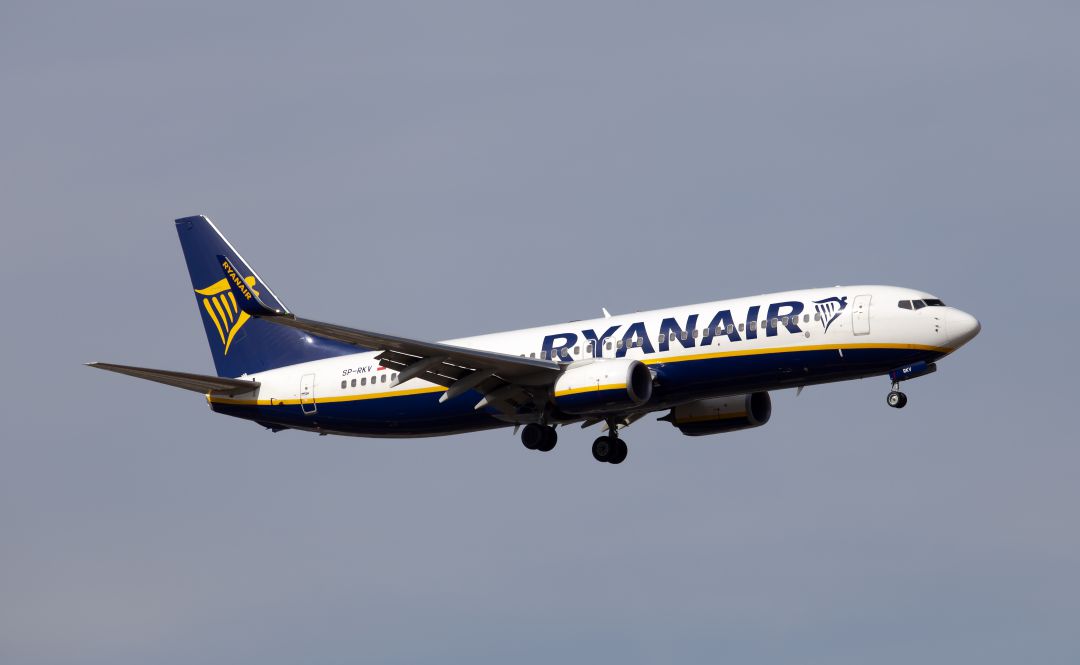 Un avión de la compañía irlandesa Ryanair Un avión de la compañía irlandesa Ryanair