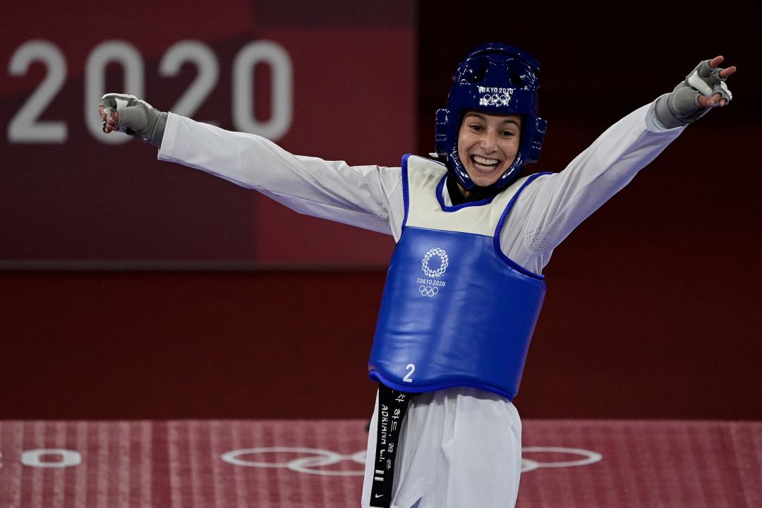 Adriana Cerezo tras asegurar su medalla olímpica en los Juegos Olímpicos de Tokio Adriana Cerezo tras asegurar su medalla olímpica en los Juegos Olímpicos de Tokio