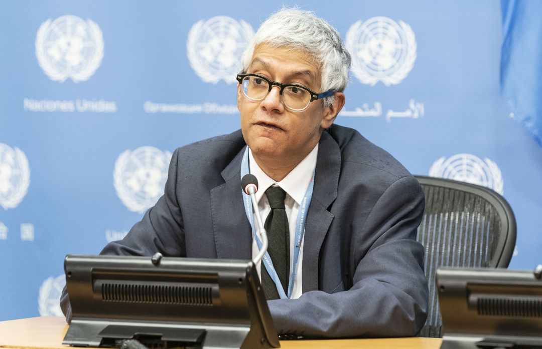 El viceportavoz de la Secretaría General de la ONU, Farhan Haq. El viceportavoz de la Secretaría General de la ONU, Farhan Haq.