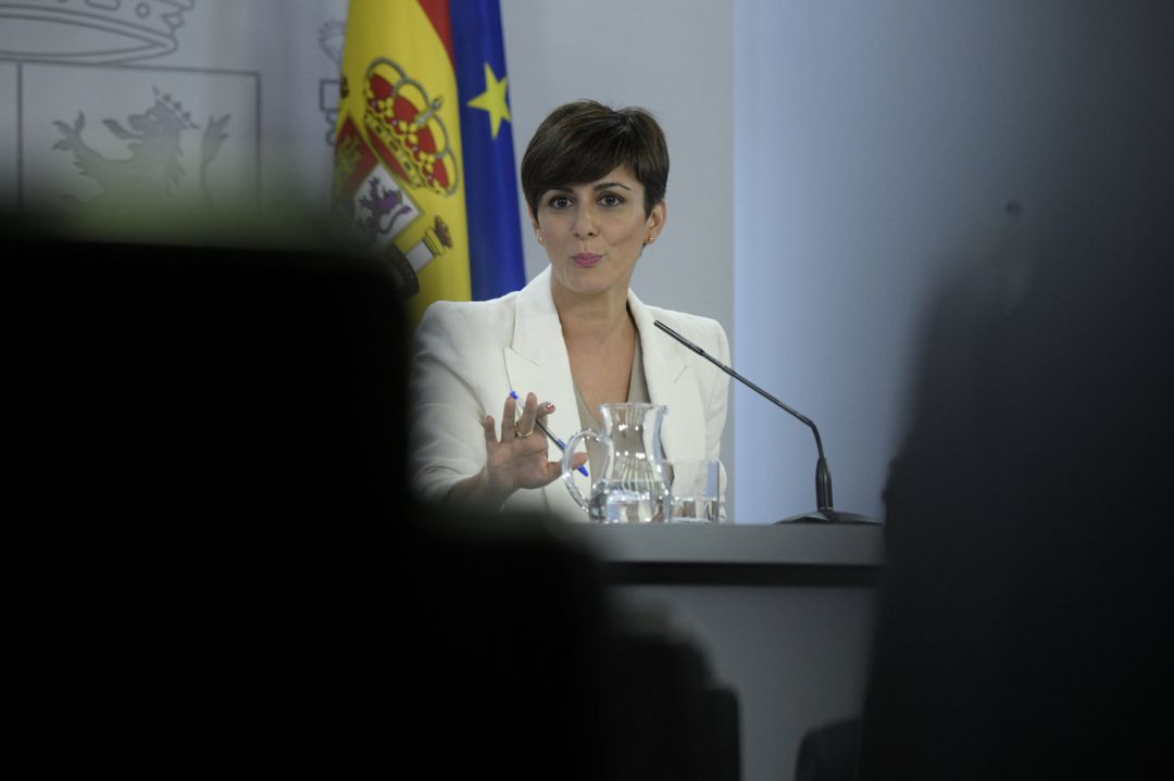 La ministra Portavoz y ministra de Política Territorial, Isabel Rodríguez, comparece tras la celebración del Consejo de Ministros La ministra Portavoz y ministra de Política Territorial, Isabel Rodríguez, comparece tras la celebración del Consejo de Ministros
