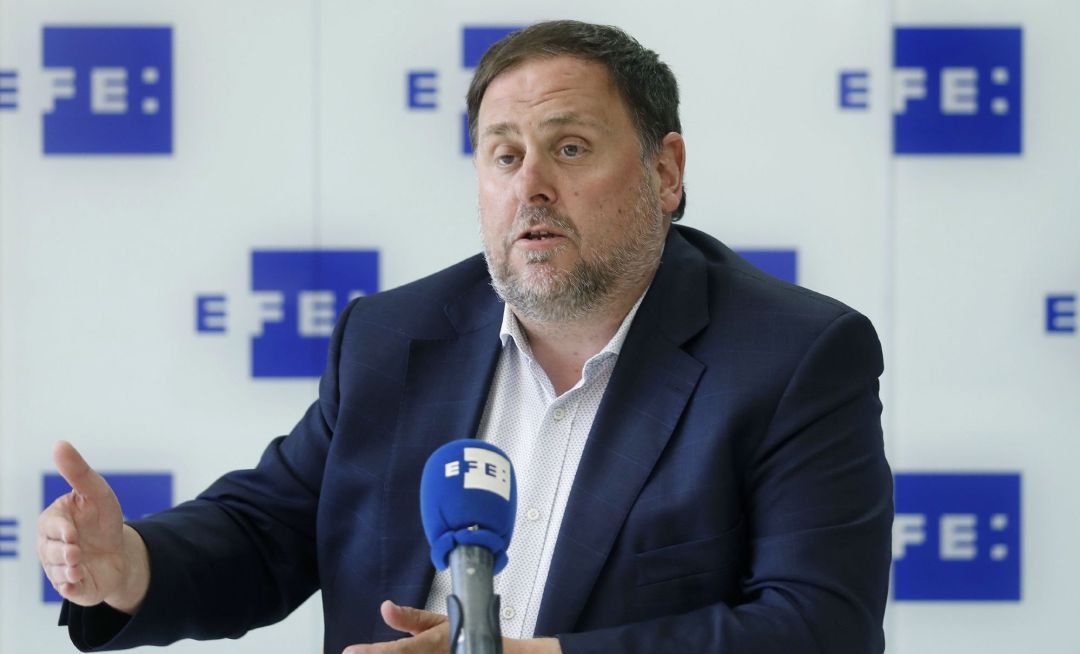 El presidente de ERC, Oriol Junqueras. El presidente de ERC, Oriol Junqueras.