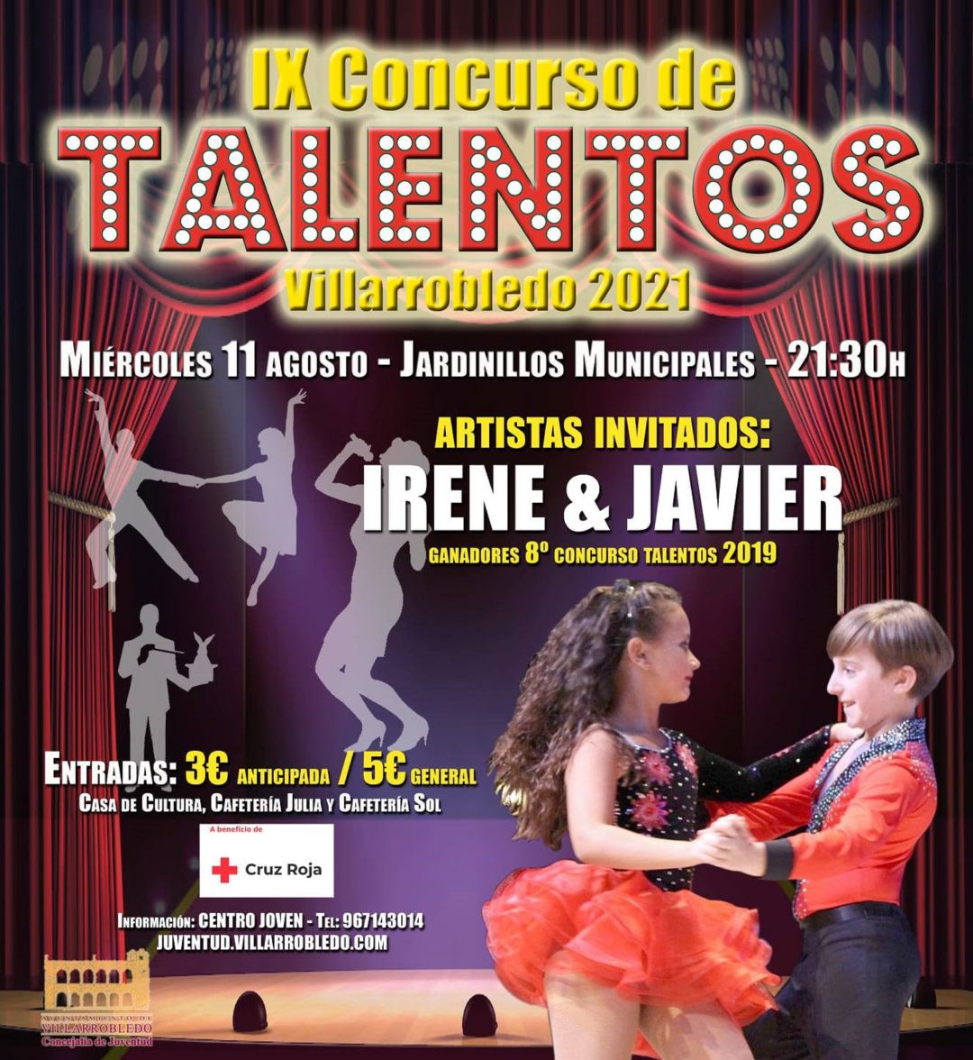 Cartel del IX Concurso de Talentos en Villarrobledo Cartel del IX Concurso de Talentos en Villarrobledo