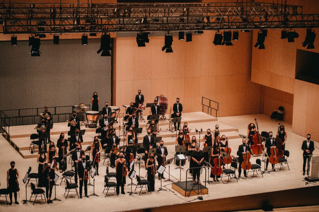 La Jove Orquestra de Castelló en un concierto en el Auditori de Castelló La Jove Orquestra de Castelló en un concierto en el Auditori de Castelló