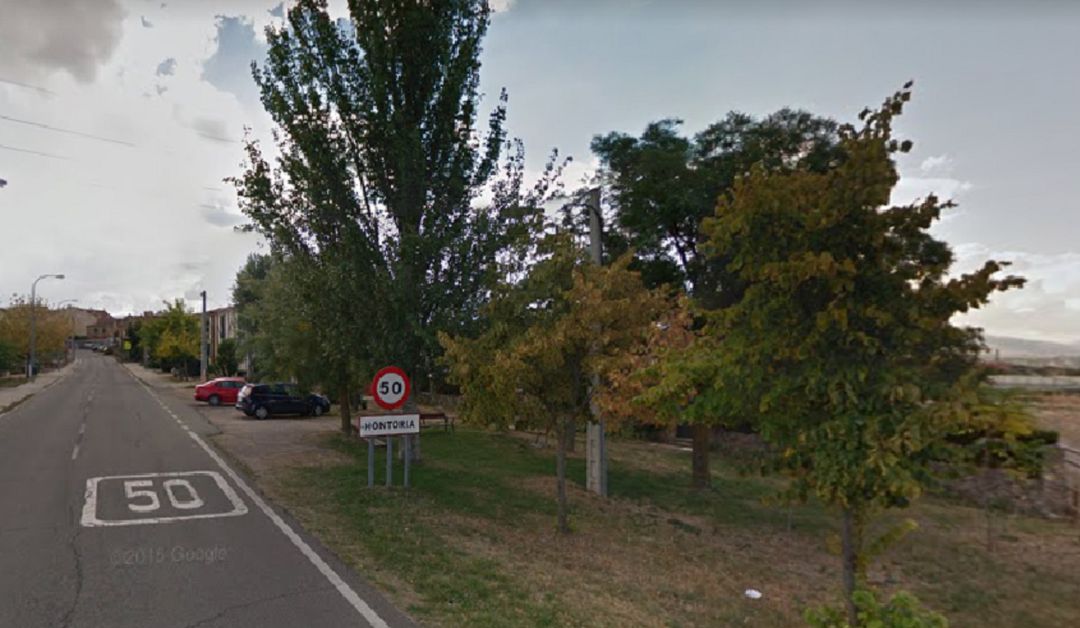 Entrada al barrio incorporado de Hontoria Entrada al barrio incorporado de Hontoria