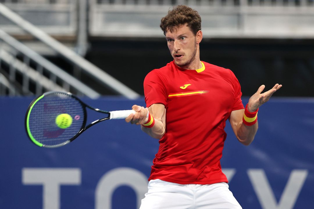 Pablo Carreño durante su partido en Tokio. Pablo Carreño durante su partido en Tokio.