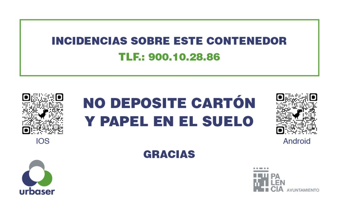 Urbaser instalará pegatinas en los contenedores Urbaser instalará pegatinas en los contenedores