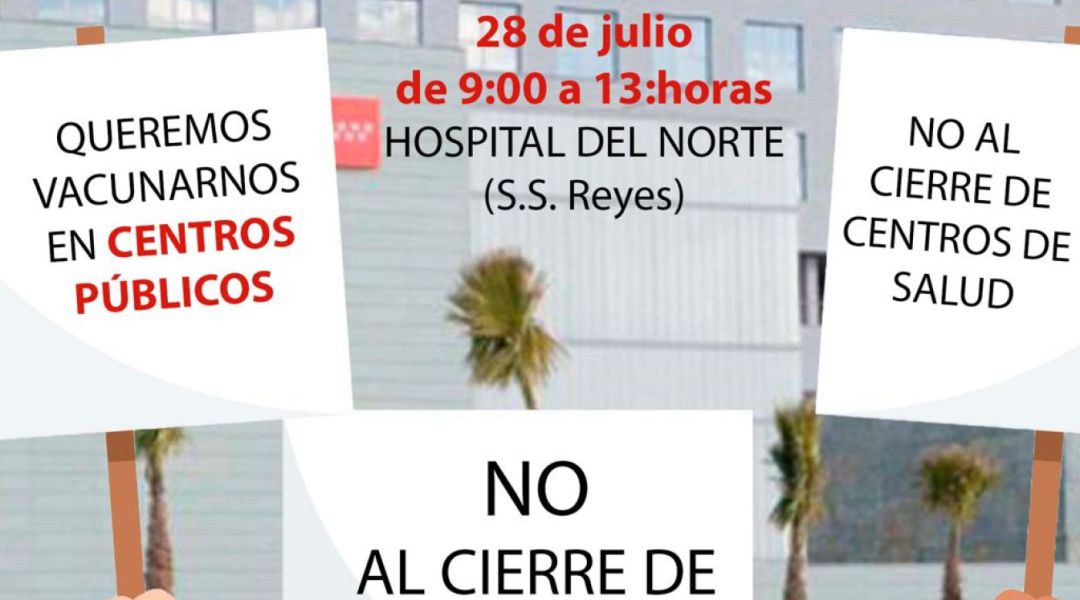 Nueva protesta de la Plataforma por la Sanidad Pública por la situación “dramática” en el Infanta Sofía
Nueva protesta de la Plataforma por la Sanidad Pública por la situación “dramática” en el Infanta Sofía