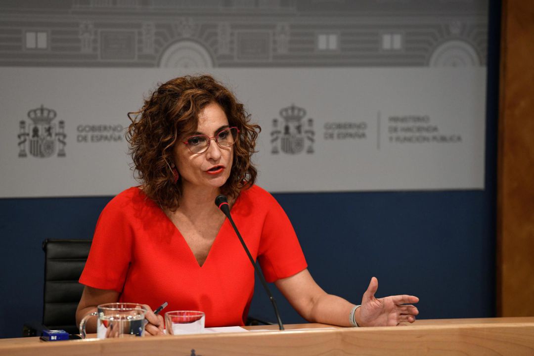La ministra de Hacienda, María Jesús Montero, en rueda de prensa tras la reunión del Consejo de Política Fiscal y Financiera, este miércoles en Madrid. La ministra de Hacienda, María Jesús Montero, en rueda de prensa tras la reunión del Consejo de Política Fiscal y Financiera, este miércoles en Madrid.