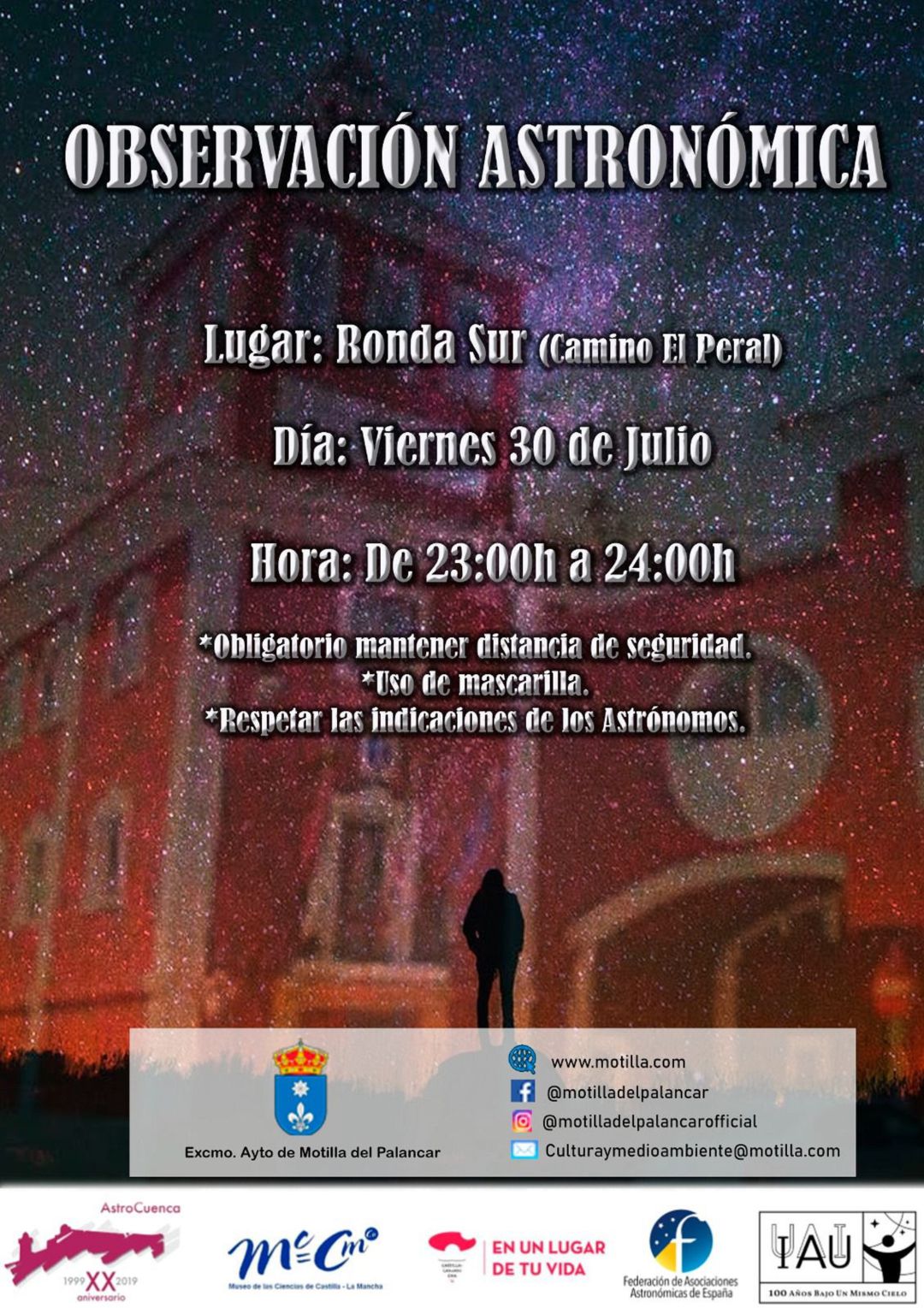 Observación Astronómica el viernes 30 de julio Observación Astronómica el viernes 30 de julio