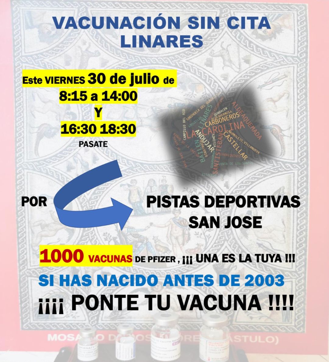Cartel explicativo de la vacunación. Cartel explicativo de la vacunación.