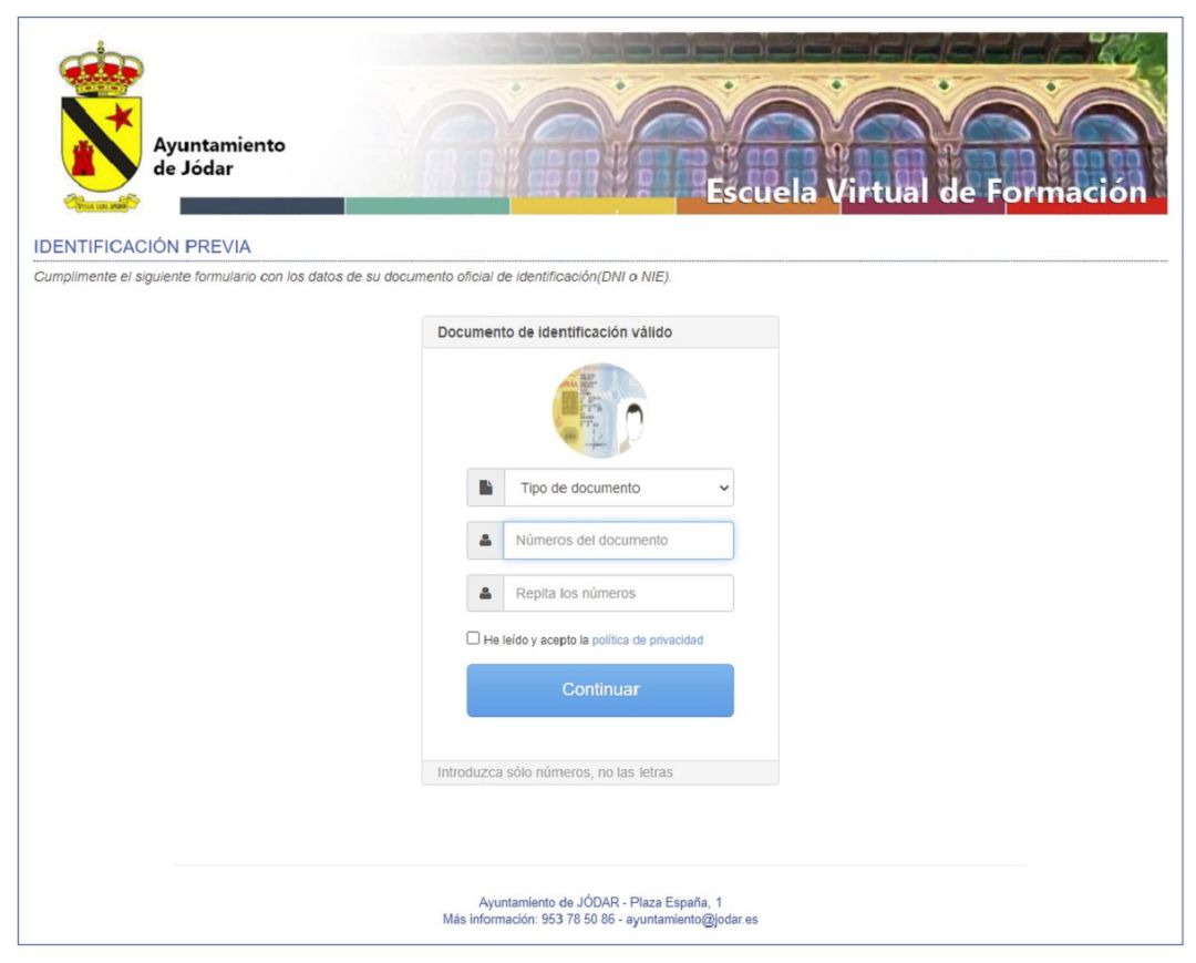 Portada de la web Portada de la web