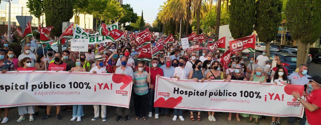 Protestas ciudadana por las condiciones del hospital de Bormujos Protestas ciudadana por las condiciones del hospital de Bormujos