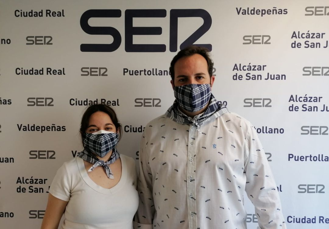 Gema María García y Benito Puebla en los estudios de SER Ciudad Real Gema María García y Benito Puebla en los estudios de SER Ciudad Real