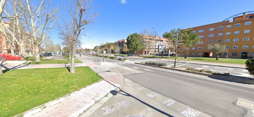 El paso de peatones en la avenida Juan de Borbón El paso de peatones en la avenida Juan de Borbón