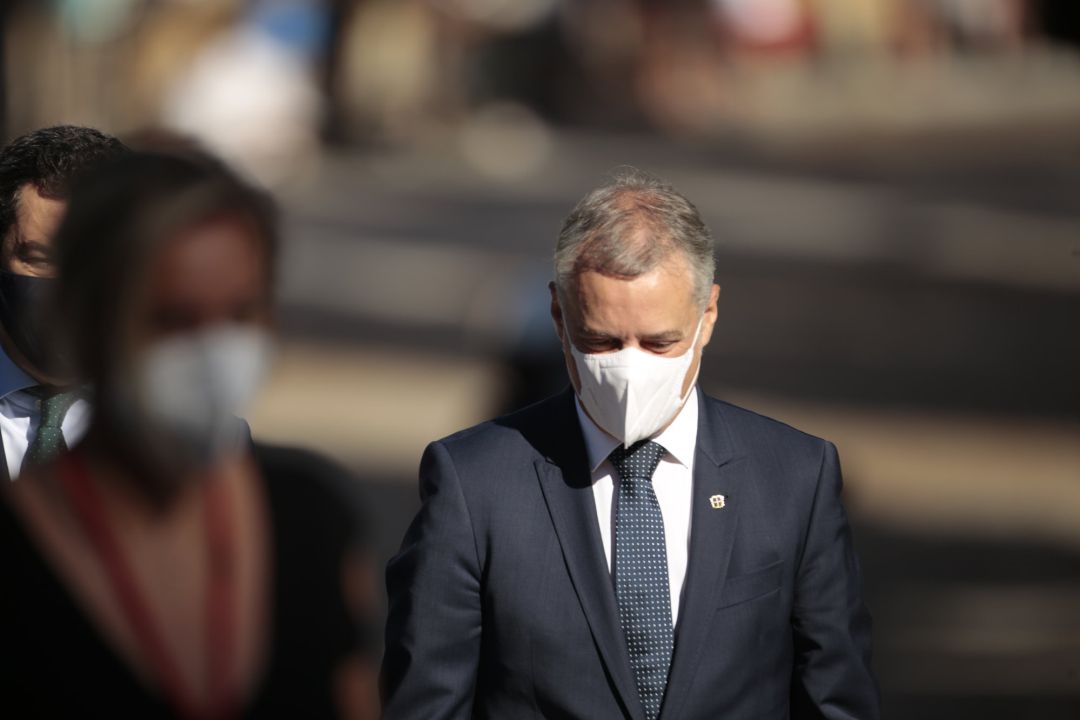 El lehendakari, Iñigo Urkullu, a su llegada al Convento de San Esteban para celebrar la XXIV Conferencia de Presidentes El lehendakari, Iñigo Urkullu, a su llegada al Convento de San Esteban para celebrar la XXIV Conferencia de Presidentes