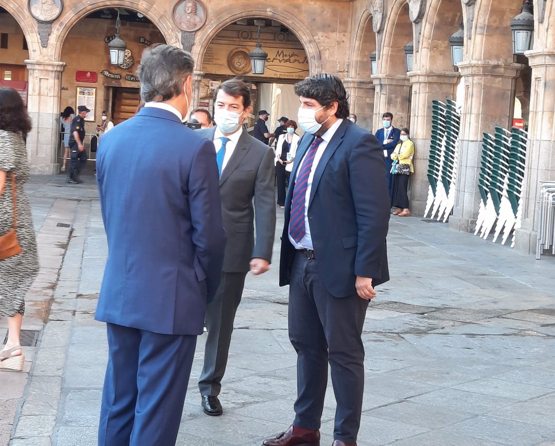 Imagen del presidente del Gobierno murciano en Salamanca Imagen del presidente del Gobierno murciano en Salamanca