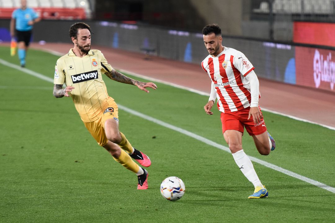 Lazo en el Almería-Espanyol. Lazo en el Almería-Espanyol.