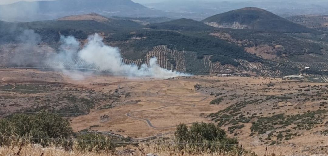 Zona en la que se ha declarado el incendio de Cabra Zona en la que se ha declarado el incendio de Cabra