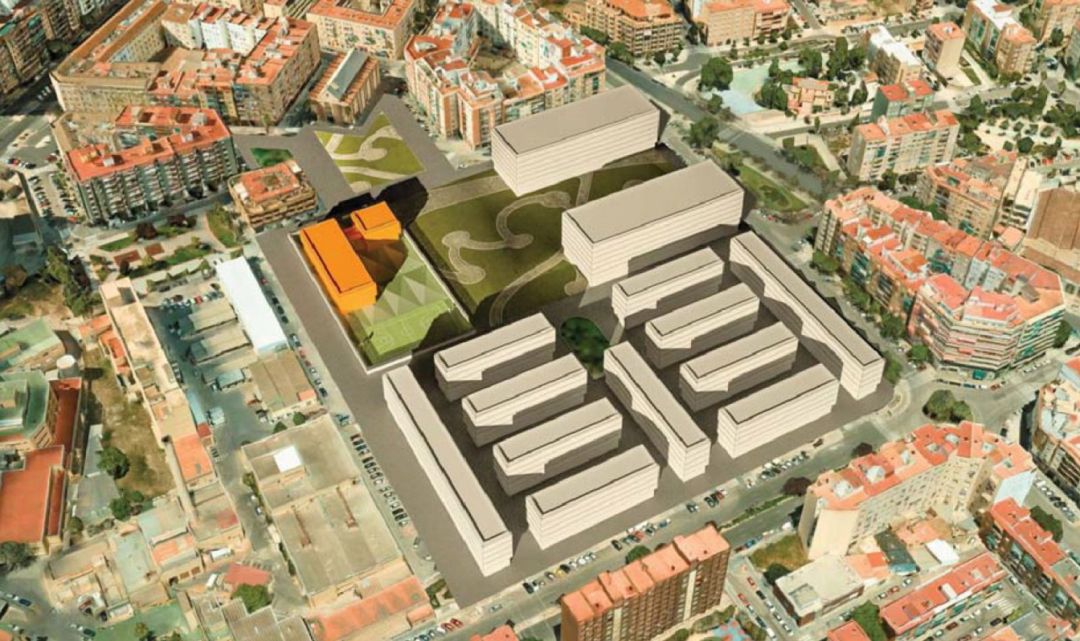 Solución que plantea Urbanismo para el vacío urbano junto a la antigua Fe Solución que plantea Urbanismo para el vacío urbano junto a la antigua Fe