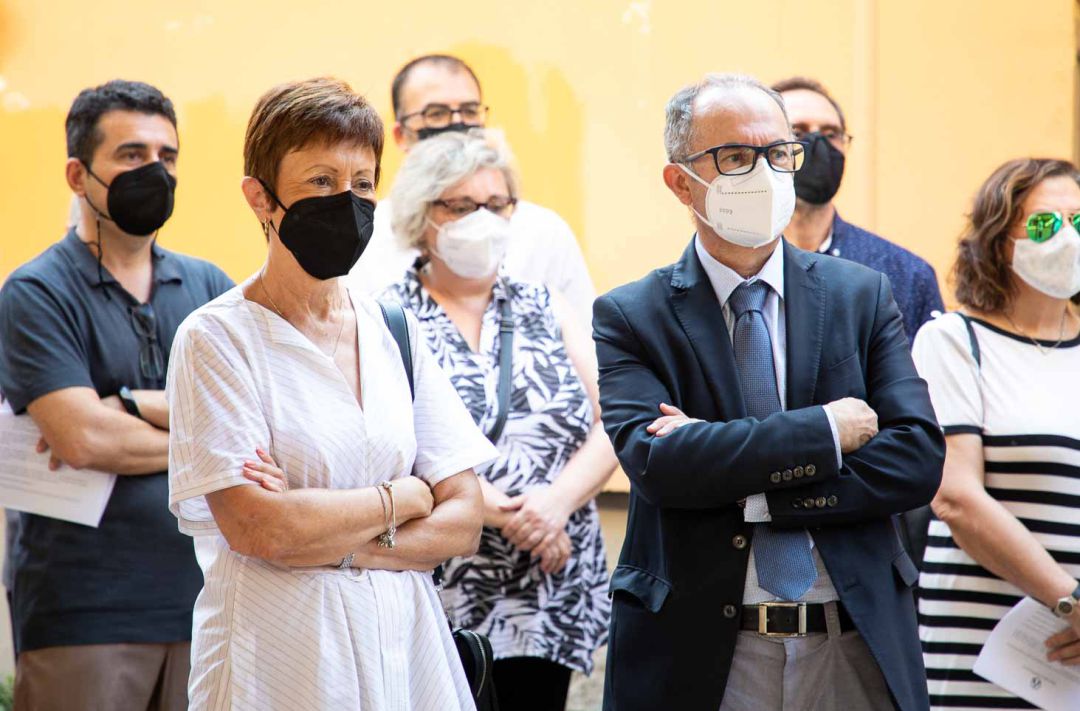 La rectora de la Universitat de València, Mavi Mestre, durante una visita este viernes al Colegio Mayor Lluís Vives de la ciudad. La rectora de la Universitat de València, Mavi Mestre, durante una visita este viernes al Colegio Mayor Lluís Vives de la ciudad.