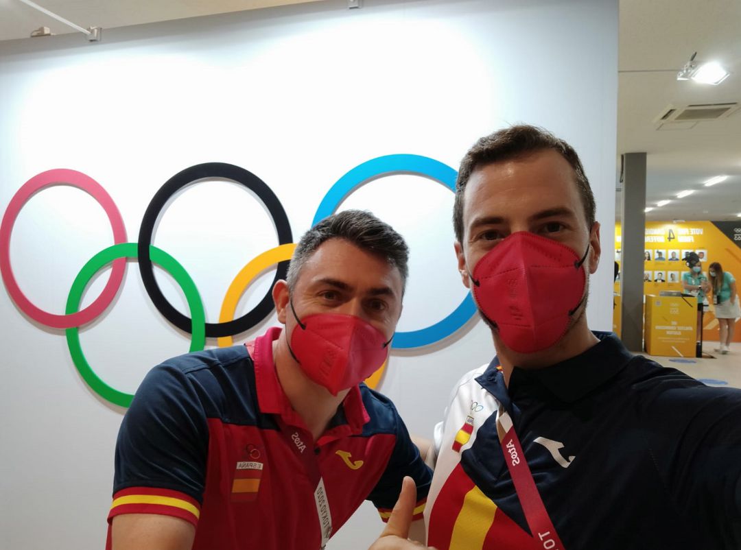 Dani Llorente (i) y Nacho Cancela, en los Juegos de Tokio 2021. Dani Llorente (i) y Nacho Cancela, en los Juegos de Tokio 2021.