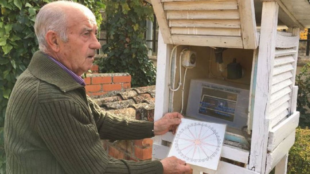 Mariano Bustillo, responsable del Observatorio Meteorológico de Carralobo en Astudillo (Palencia) Mariano Bustillo, responsable del Observatorio Meteorológico de Carralobo en Astudillo (Palencia)
