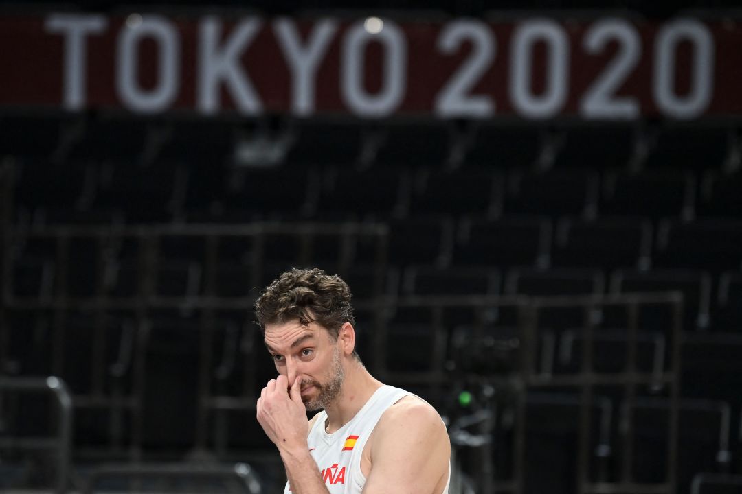 Pau Gasol en su último partido con la selección española Pau Gasol en su último partido con la selección española