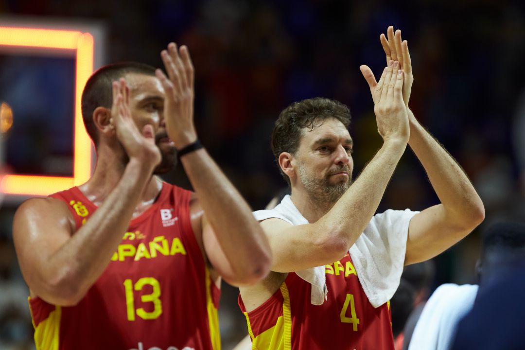 Marc Gasol y Pau Gasol en su última citación con la selección española Marc Gasol y Pau Gasol en su última citación con la selección española