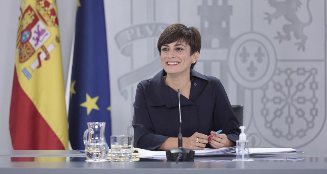 La ministra de Política Territorial y portavoz del Gobierno, Isabel Rodríguez, en una rueda de prensa posterior al Consejo de Ministros. La ministra de Política Territorial y portavoz del Gobierno, Isabel Rodríguez, en una rueda de prensa posterior al Consejo de Ministros.