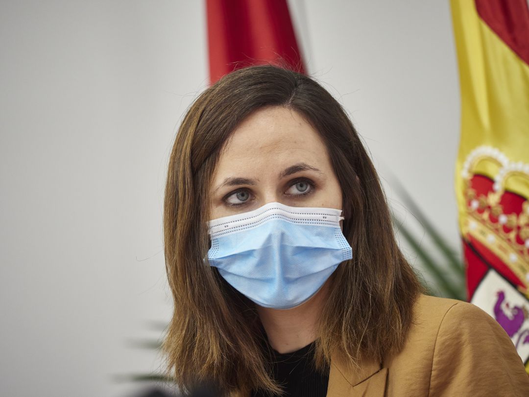 Ione Belarra, durante un acto en Navarra Ione Belarra, durante un acto en Navarra