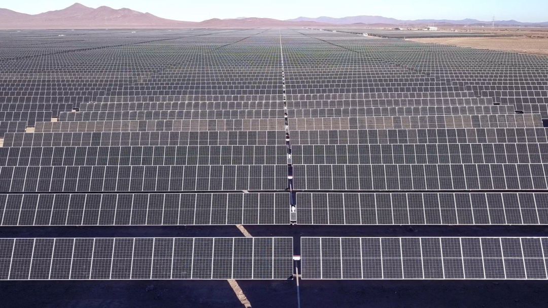 Un parque fotovoltaico de Acciona Energía en Chile. Un parque fotovoltaico de Acciona Energía en Chile.