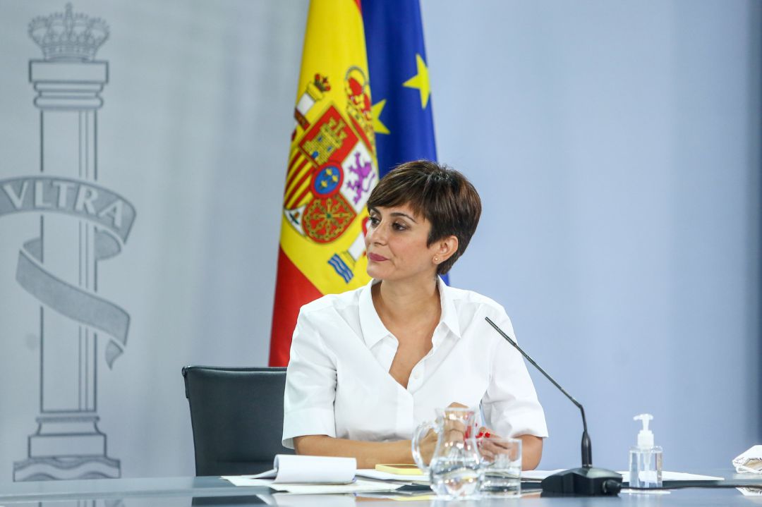 La ministra Portavoz, Isabel Rodríguez, comparece en una rueda de prensa tras una reunión del Consejo de Ministros en Moncloa. La ministra Portavoz, Isabel Rodríguez, comparece en una rueda de prensa tras una reunión del Consejo de Ministros en Moncloa.
