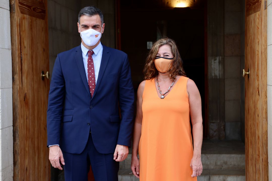 Pedro Sánchez, presidente del Gobierno, y Francina Armengol, presidenta de Balears. Pedro Sánchez, presidente del Gobierno, y Francina Armengol, presidenta de Balears.