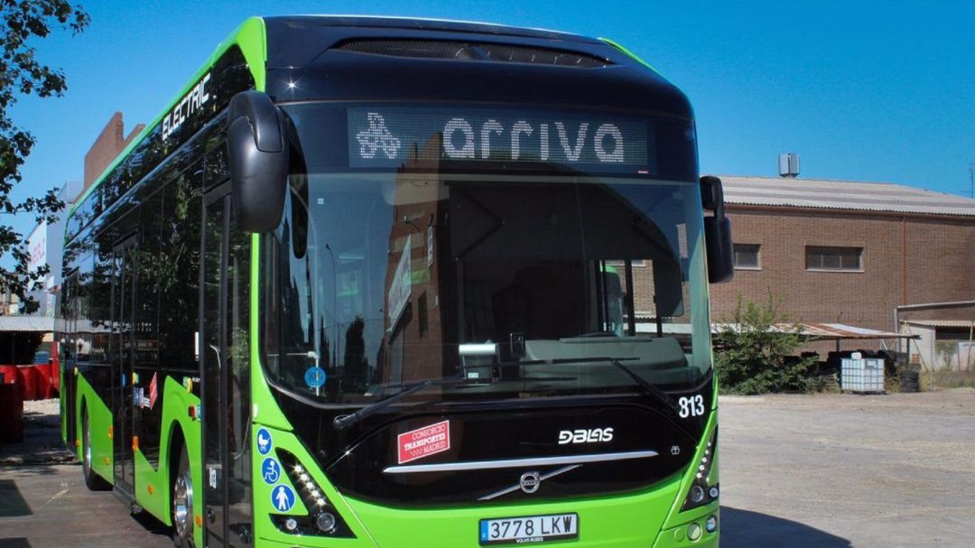 Autobús eléctrico de la operadora Arriva Autobús eléctrico de la operadora Arriva