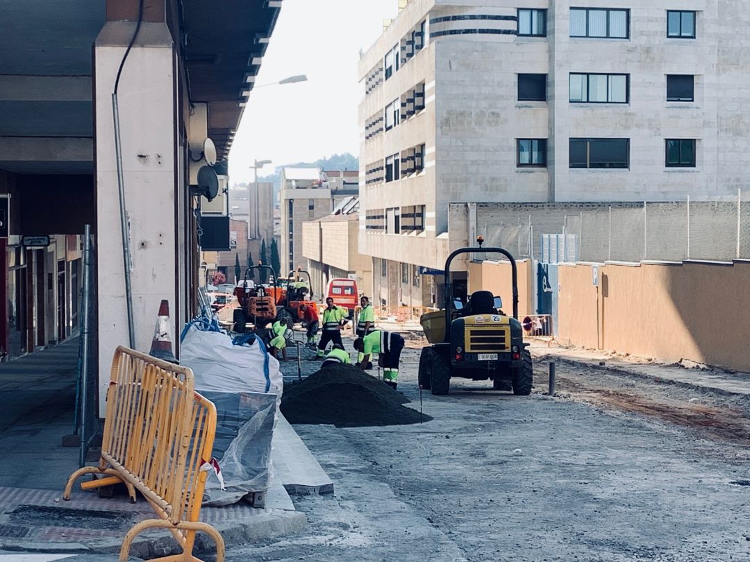 Obras en la calle Sagunto Obras en la calle Sagunto