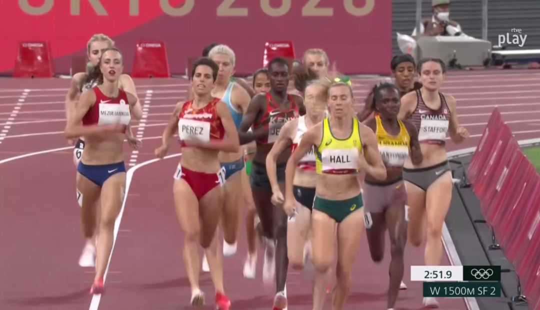 Marta Pérez, siempre bien situada durante la semifinal. Marta Pérez, siempre bien situada durante la semifinal.