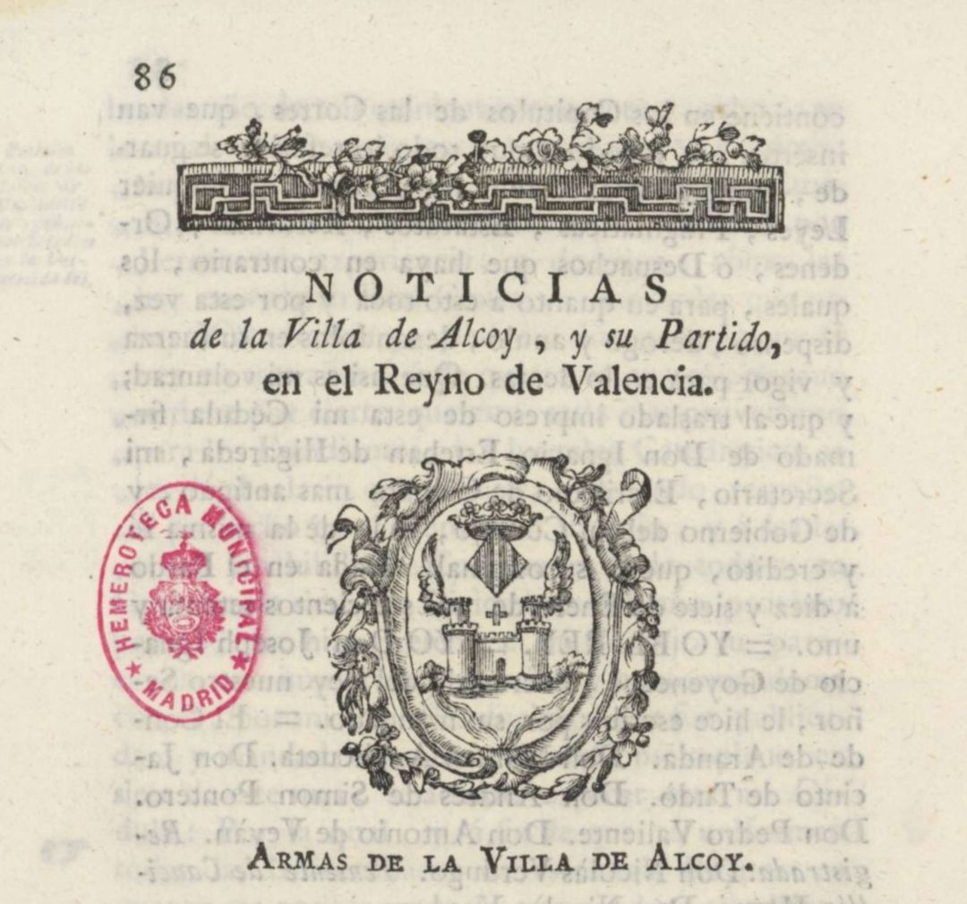 Portada de la Guía de Noticias de la Villa de Alcoy Portada de la Guía de Noticias de la Villa de Alcoy