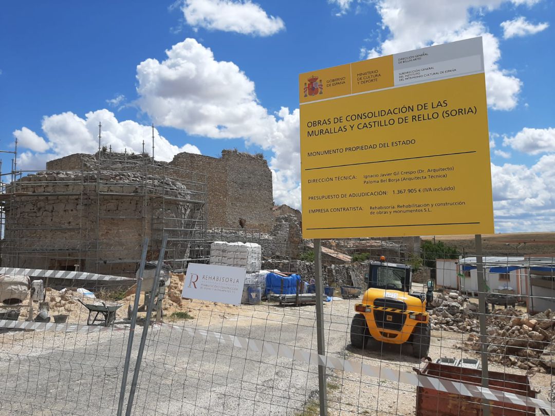 Obras en las murallas y el Castillo de Rello. Obras en las murallas y el Castillo de Rello.