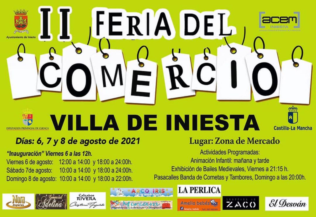 II Feria del Comercio en Iniesta entre el 6 y el 8 de agosto II Feria del Comercio en Iniesta entre el 6 y el 8 de agosto