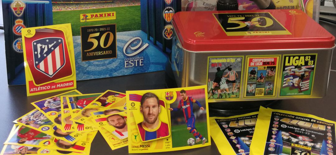 La colección de cromos icónica en España cumple 50 temporadas con varios diseños especiales y con los últimos diseños de Messi en el FC Barcelona La colección de cromos icónica en España cumple 50 temporadas con varios diseños especiales y con los últimos diseños de Messi en el FC Barcelona