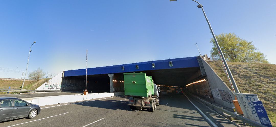 El túnel de la M-50 en Perales del Río El túnel de la M-50 en Perales del Río