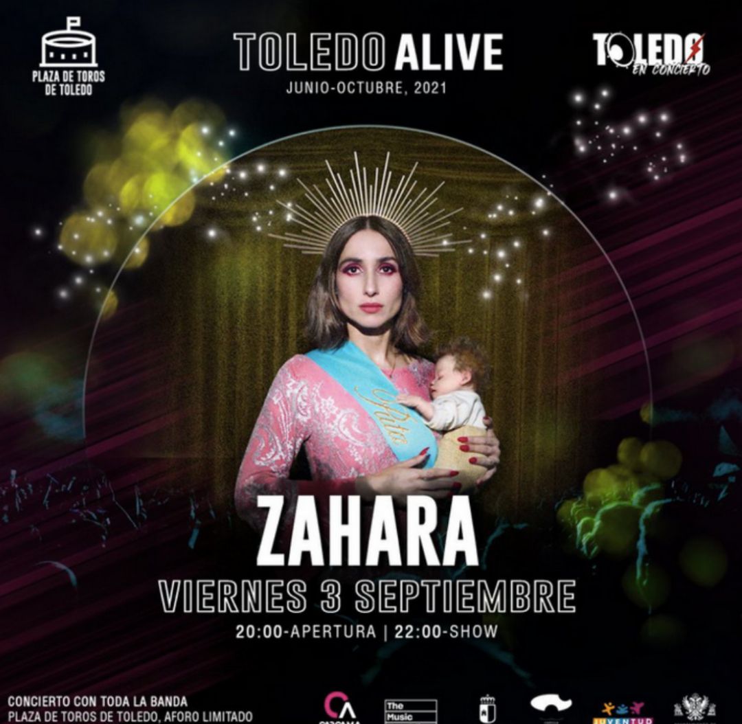 Vox consigue que se censure en Toledo el cartel del concierto de Zahara por "ofensa extrema" a la Virgen. Vox consigue que se censure en Toledo el cartel del concierto de Zahara por "ofensa extrema" a la Virgen.