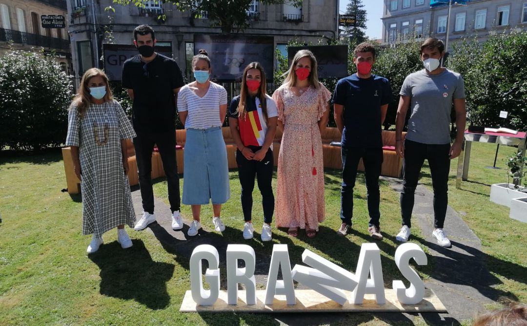 Primera recepción a los olímpicos de Pontevedra. Carmela Silva se anticipa a Feijóo Primera recepción a los olímpicos de Pontevedra. Carmela Silva se anticipa a Feijóo