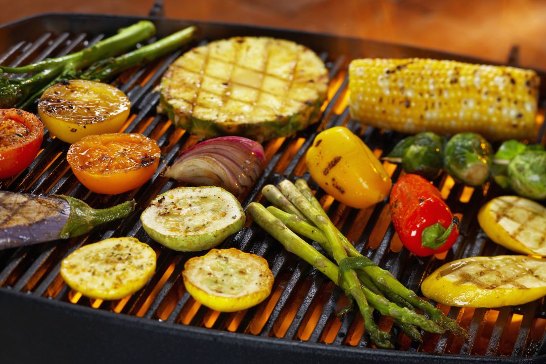 Vegetales a la parrilla. Vegetales a la parrilla.
