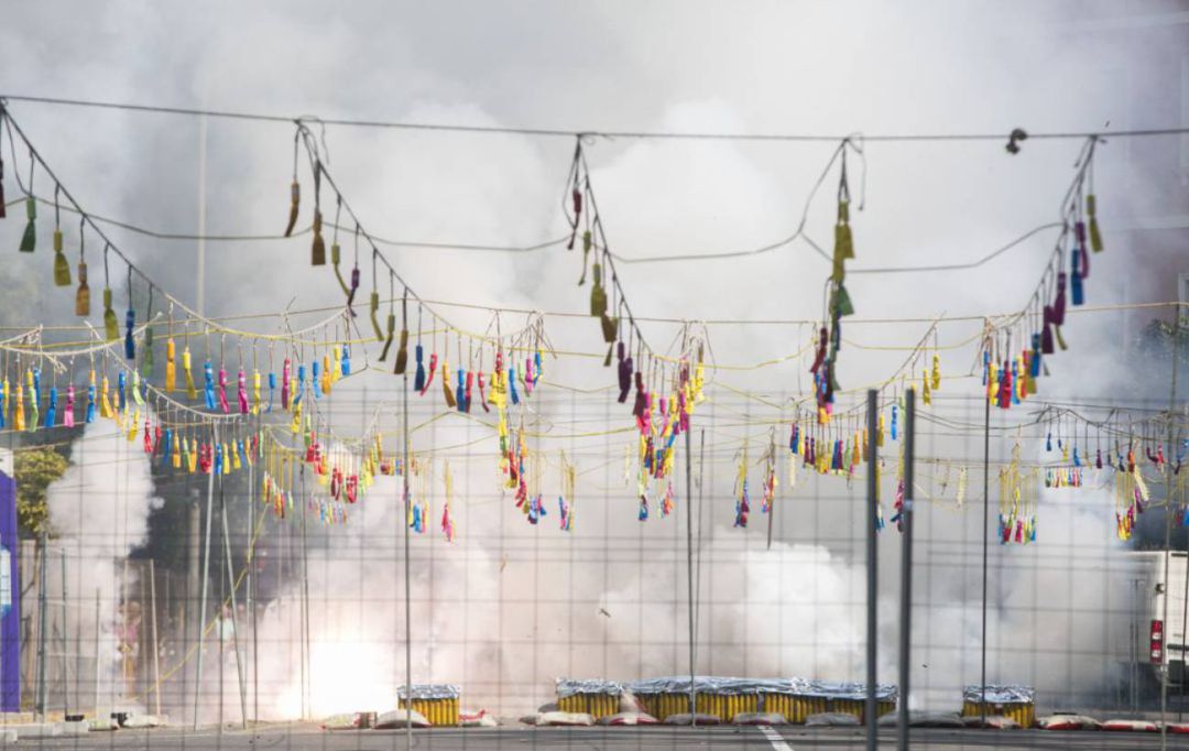 Mascletà en las Fallas de Gandia Mascletà en las Fallas de Gandia