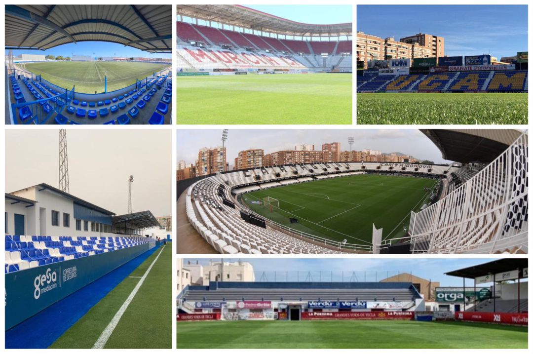 Campos de fútbol de los equipos de la Región de Murcia Campos de fútbol de los equipos de la Región de Murcia