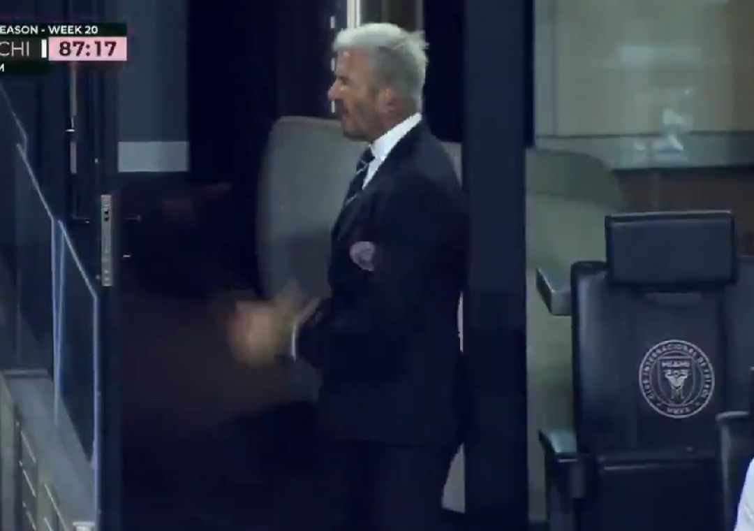 La reacción de David Beckham tras el clamoroso fallo de Gonzalo Higuaín La reacción de David Beckham tras el clamoroso fallo de Gonzalo Higuaín