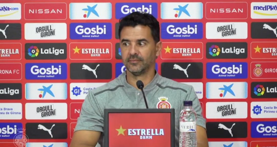Míchel aquest migdia a Montilivi. Míchel aquest migdia a Montilivi.